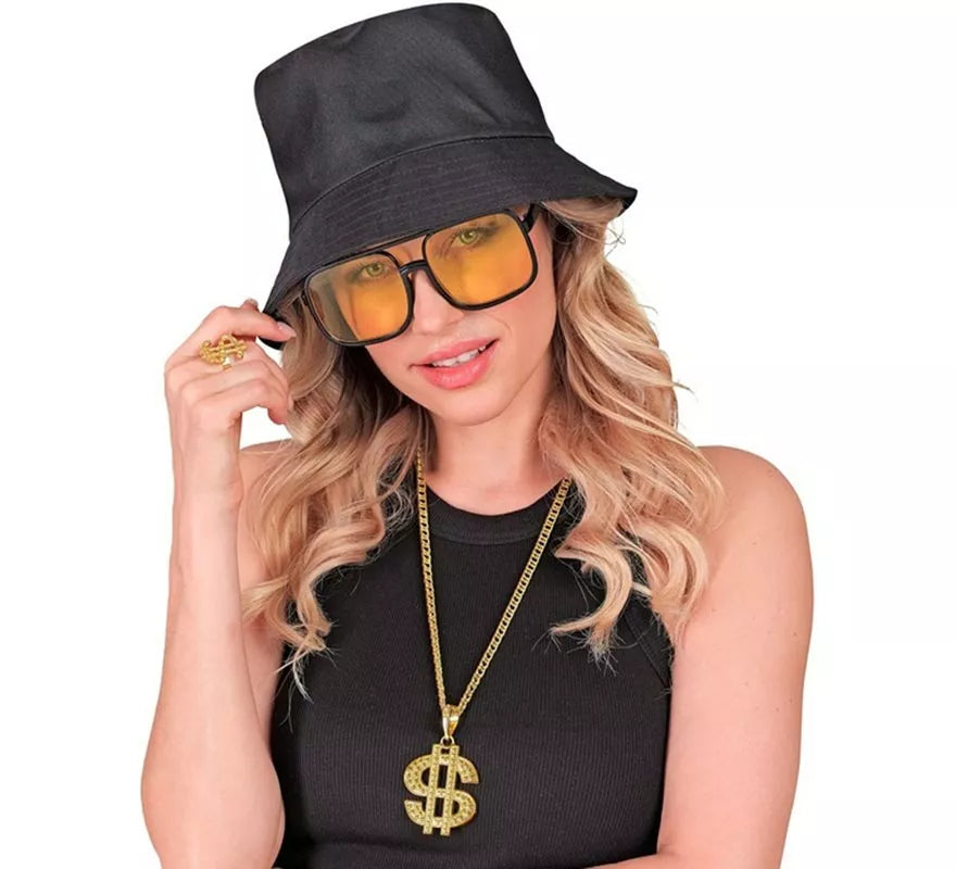 Translation missing: it.Kit Hip Hop Años 90: Sombrero, Gafas, Collar y Anillo