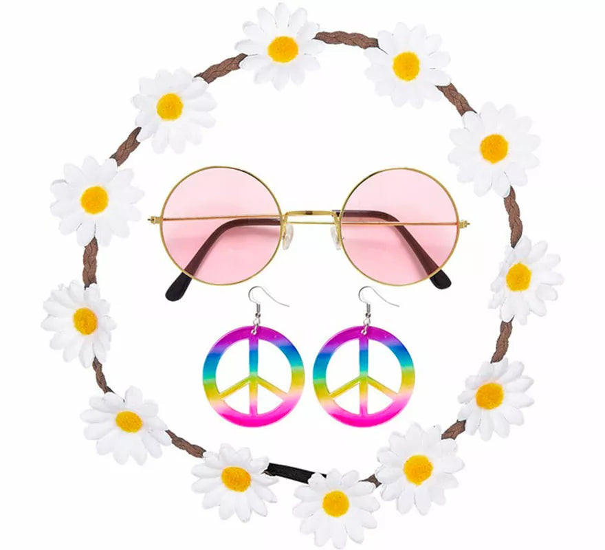 Translation missing: it.Kit Hippie: Collar, Pendientes y Gafas