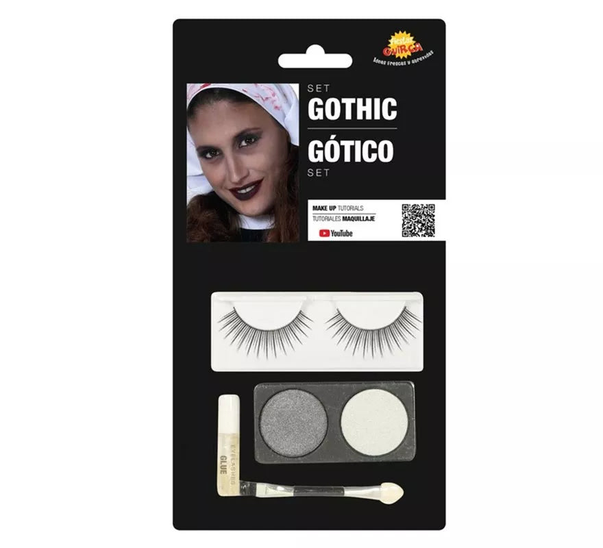 Translation missing: it.Kit Maquillaje: Plata y Blanco, Pestañas, Pegamento, Pincel