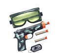 Kit Militar: Pistola, Balas, Gafas de Protección y Placa