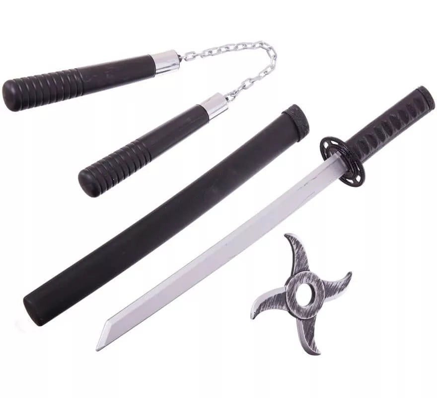 Translation missing: it.Kit Ninja: Estrella, Nunchaku y Espada de 55 cm
