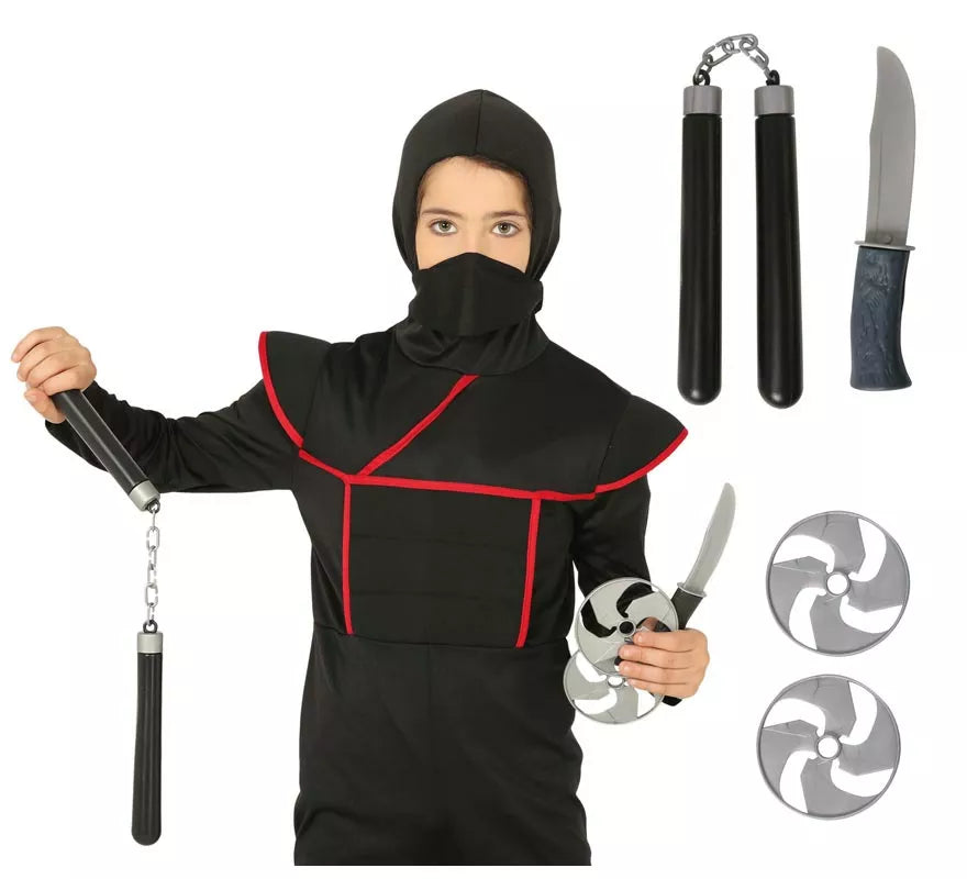 Translation missing: it.Kit Ninja: Nunchaku, Cuchillo y 2 Estrellas