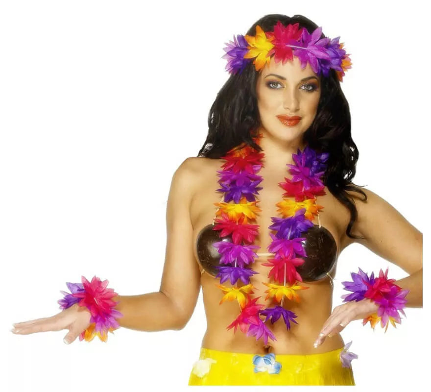 Translation missing: it.Kit o conjunto Hawaiano multicolor para mujer