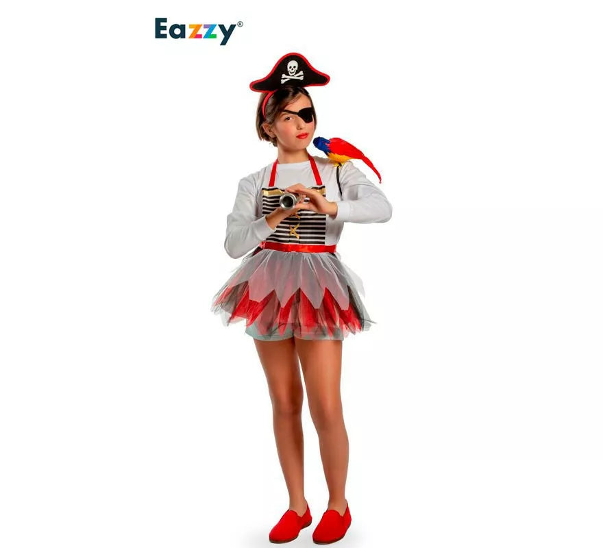 Kit o disfraz Brave Pirate para niña