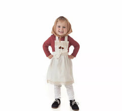 Kit o Costume Daria Chestañera in cotone per bambina: Grembiule e Fazzoletto