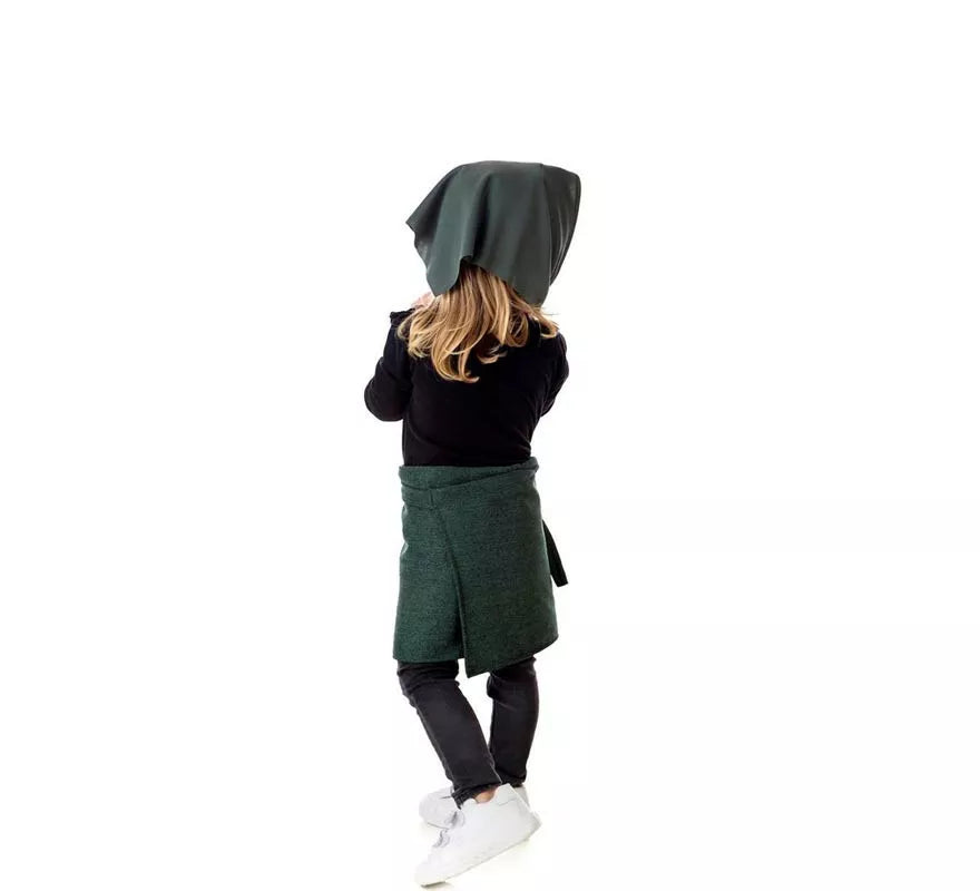 Translation missing: es.Kit o Disfraz de Castañera Otoño Verde para niña