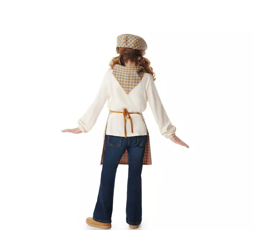 Kit o Disfraz de Castañero para niños: Gorra, Delantal y Pañuelo