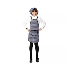 Kit costume da venditore di castagne per bambini: sciarpa e grembiule