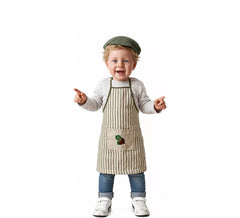 Kit o Costume da Venditore di Castagne a Righe Verdi per neonato