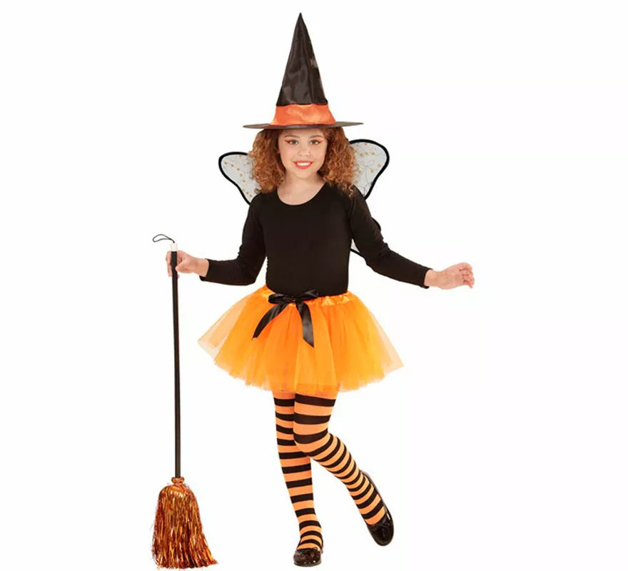 Translation missing: es.Kit o Disfraz de Hada Bruja para niña: Tutu, Alas y Sombrero