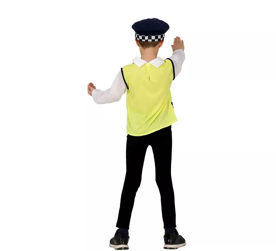 Translation missing: it.Kit o Disfraz de Policía para niños: Chaleco, Gorro y Camisa
