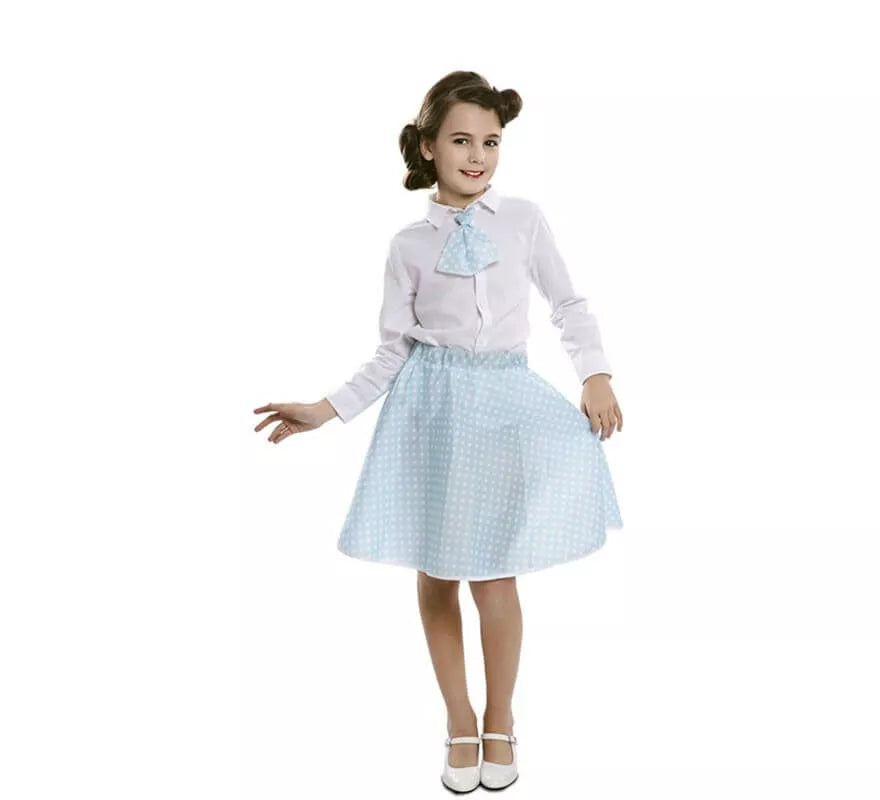 Translation missing: it.Kit Pin-Up Azul para niña: Falda y Corbata