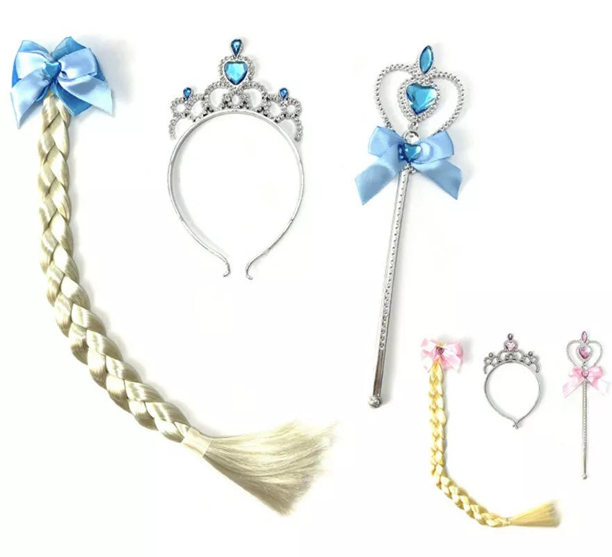 Translation missing: it.Kit Princesa Infantil 2 colores surtidos: Diadema, Varita y Trenza