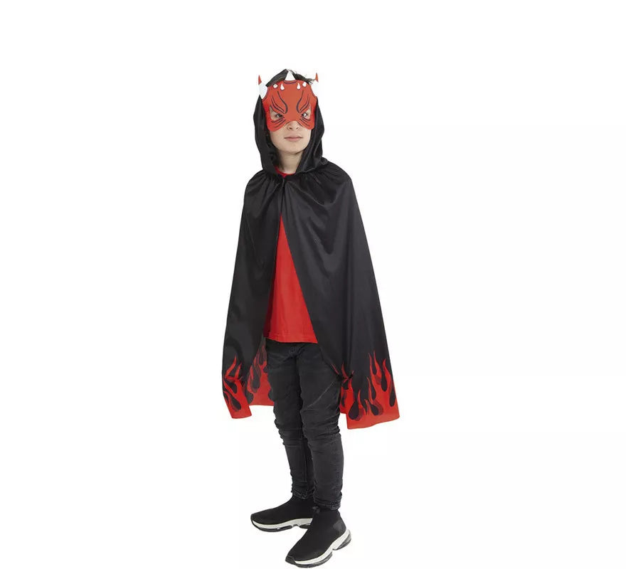 Translation missing: it.Kit Superhéroe Demonio Infantil: Capa impresa y Antifaz
