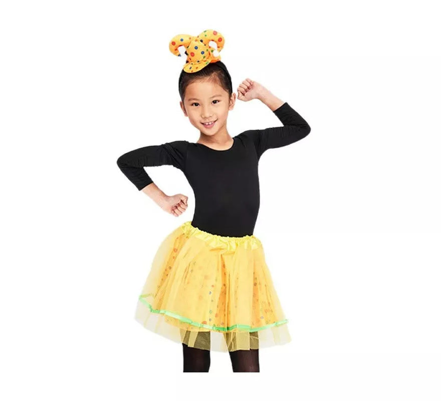 Translation missing: it.Kit Tutu Payaso Amarillo: Tutú y Minisombrero