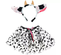 Kit mucca da latte per bambini: fascia e tutù