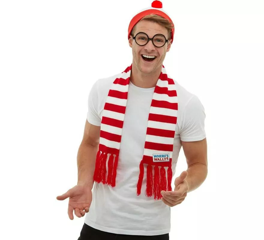 Translation missing: it.Kit de ¿Dónde está Wally?: Gorro, Bufanda de punto y Gafas