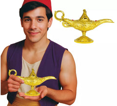 Lampada del genio dorato