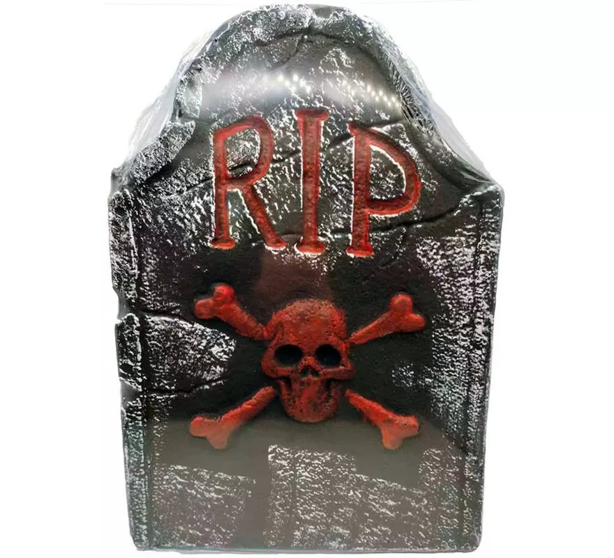 Translation missing: es.Lápida Calavera de Foam RIP de 37x2,50x55 cm