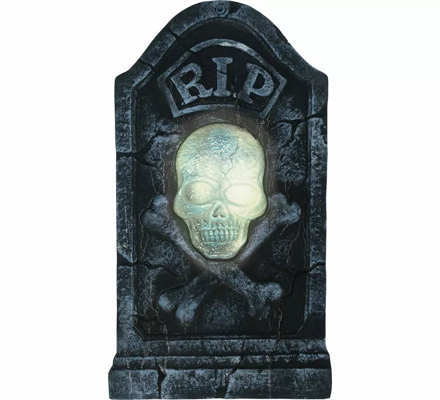 Translation missing: it.Lápida Calavera Pirata con Luz y Sonido de 90x50 cm
