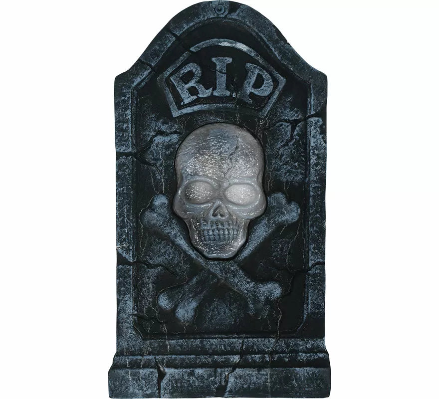 Translation missing: it.Lápida Calavera Pirata con Luz y Sonido de 90x50 cm
