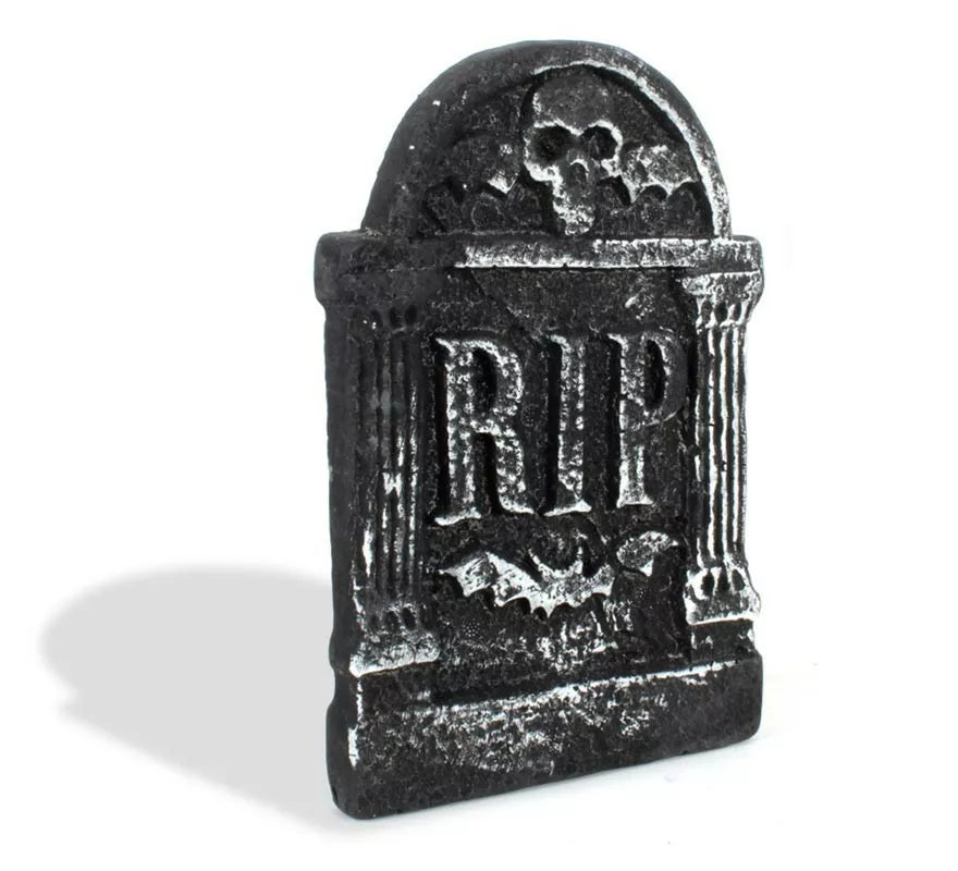 Translation missing: it.Lápida Calavera RIP de foam de 17x28 cm