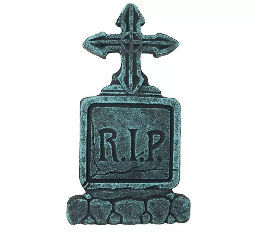 Translation missing: es."Lápida Cementerio Cruz ""RIP"" de 43x22 cm"