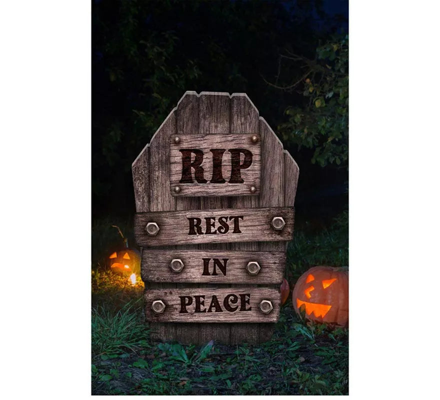 Translation missing: it."Lápida Cementerio plástico 'Rest in Peace"" de 56 cm"