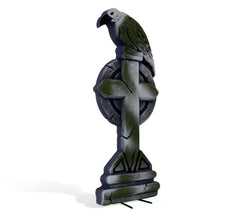 Lapide con corvo e croce 22x54 cm