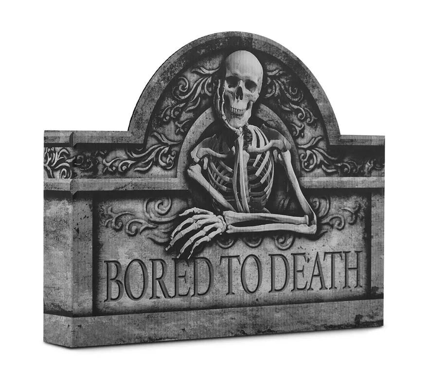 Translation missing: it.Lápida de Cartón Bored to Death de 27,5x37 cm