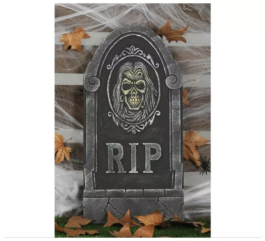 Translation missing: it.Lápida Rip con Calavera 33X65 Cm