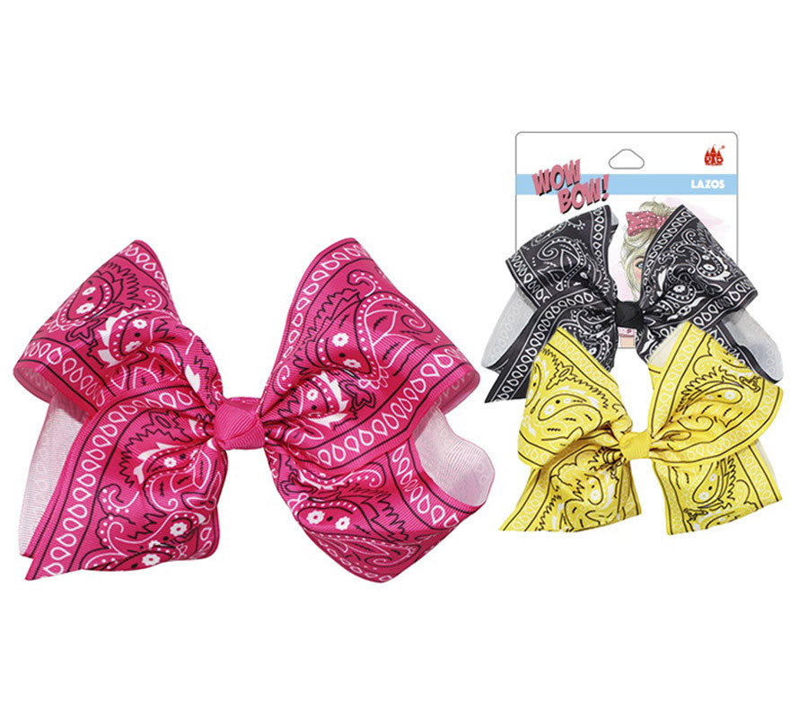 Translation missing: it.Lazos estampado Paisley de 16 cm en colores surtidos