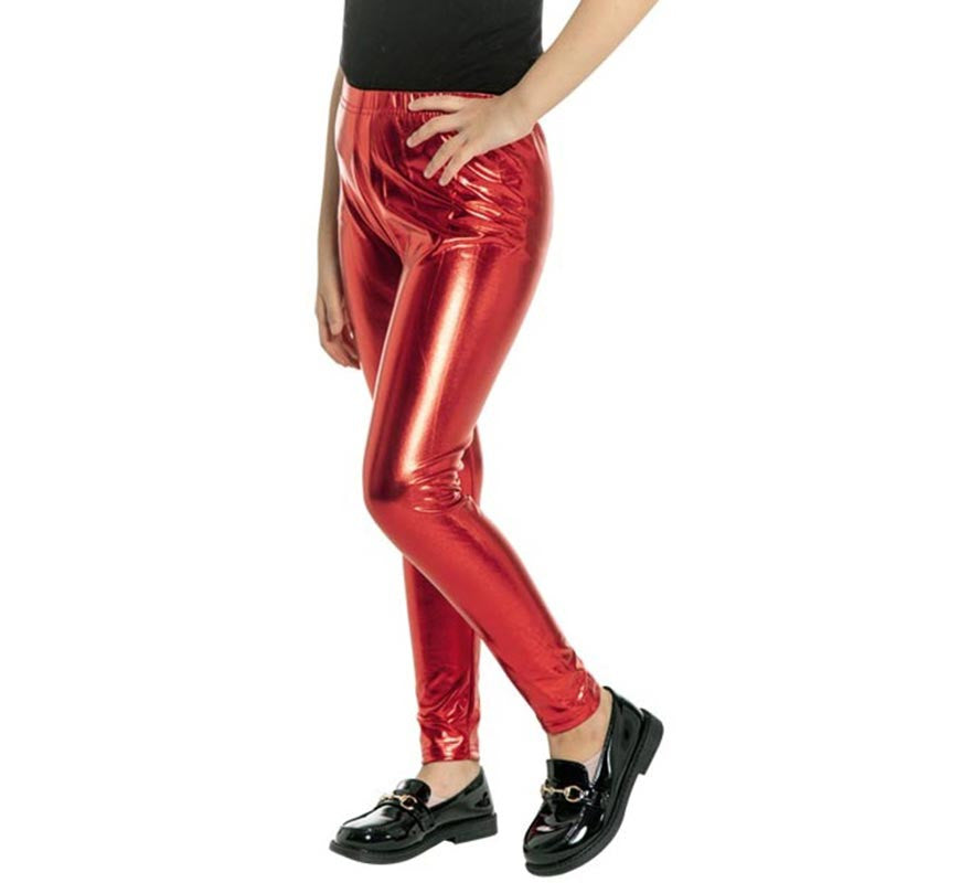 Translation missing: es.Leggings Rojo Brillante para niña