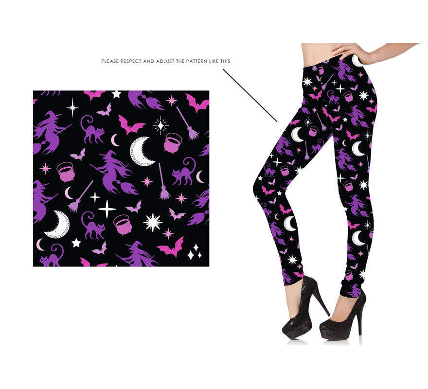 Translation missing: it.Leggins de Bruja púrpura para mujer