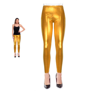 Leggins Metalizado dorado para mujer