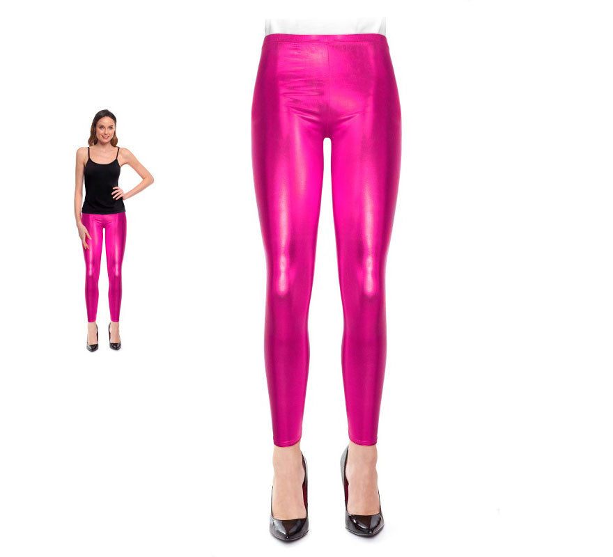Translation missing: es.Leggins Metalizado fucsia para mujer
