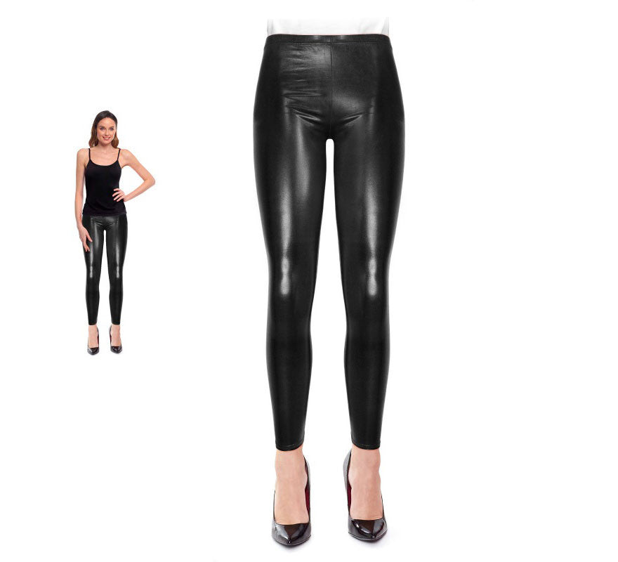 Translation missing: it.Leggins Metalizado negro para mujer
