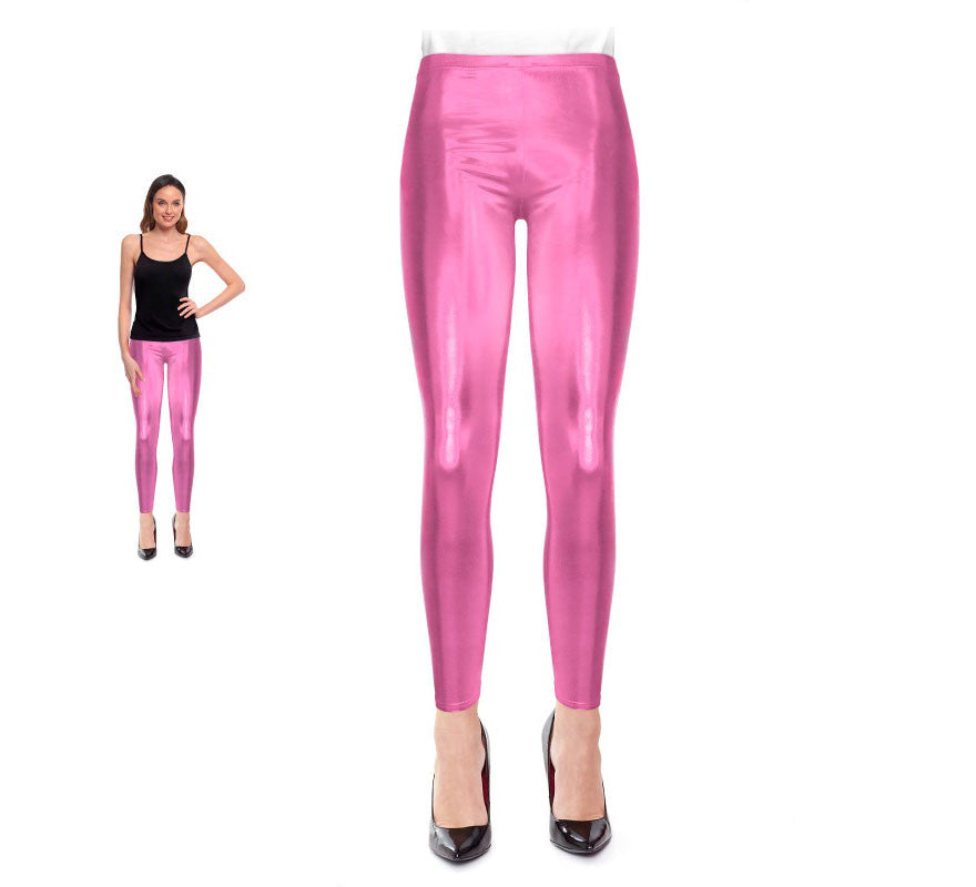 Translation missing: it.Leggins Metalizado rosa para mujer