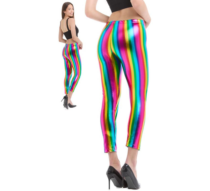 Translation missing: it.Leggins metalizados Arcoíris para mujer