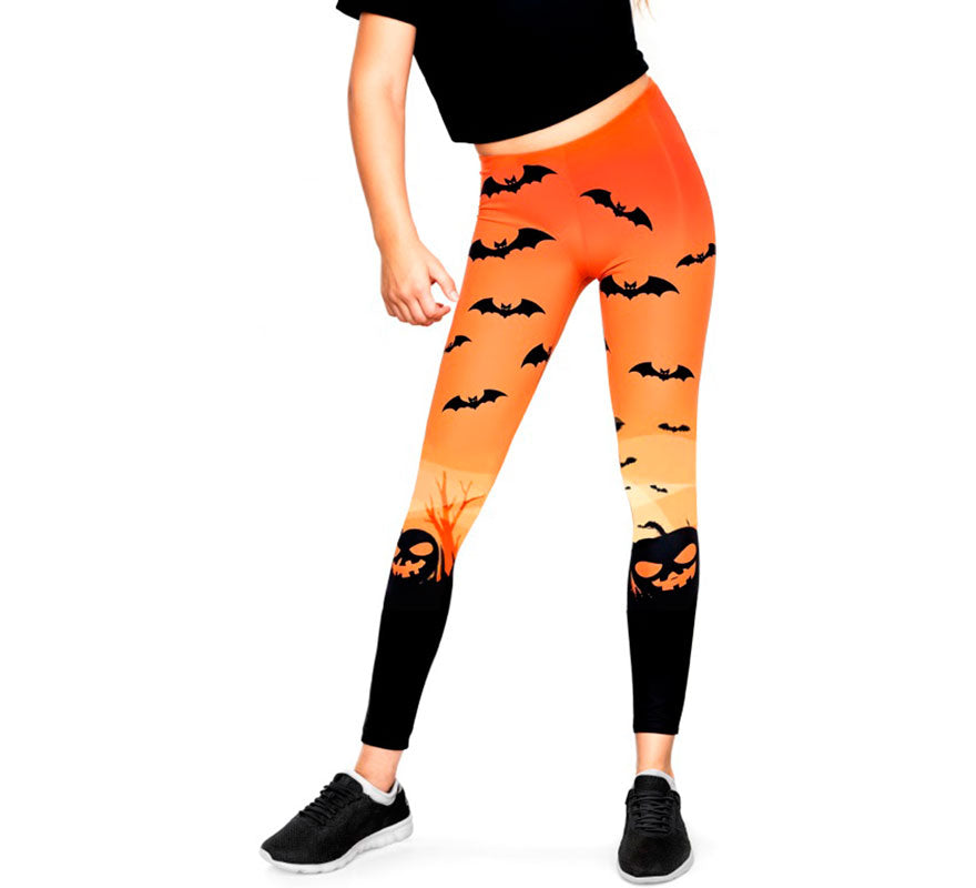 Translation missing: it.Leggins naranjas de Calabaza para niña