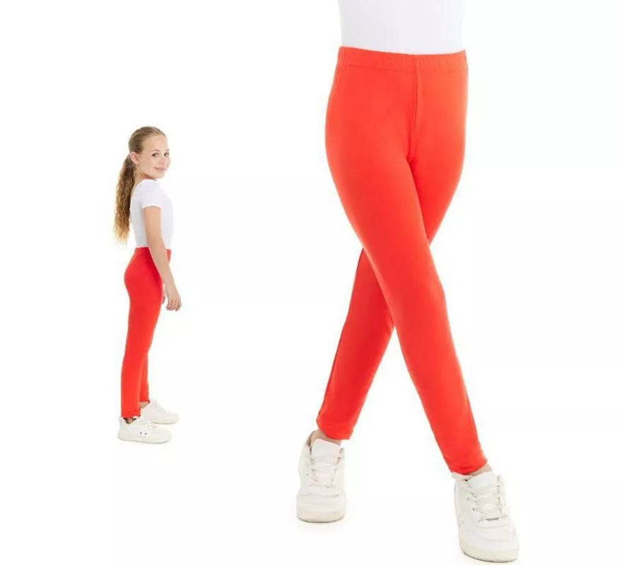 Translation missing: it.Leggins naranjas fluorescentes para niña