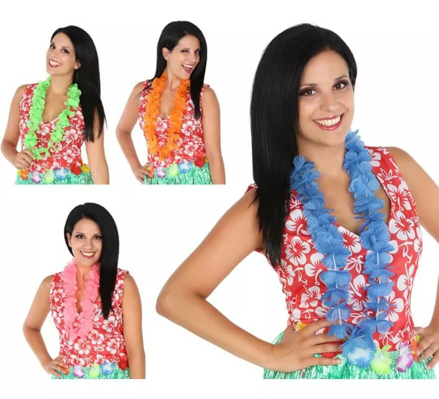 Lei Hawaiano en 4 colores surtidos