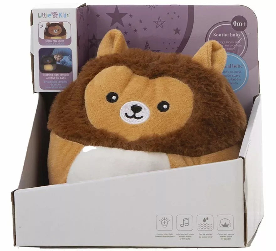 Translation missing: it.León de Peluche Relajante con Luz y Sonido de 24 cm
