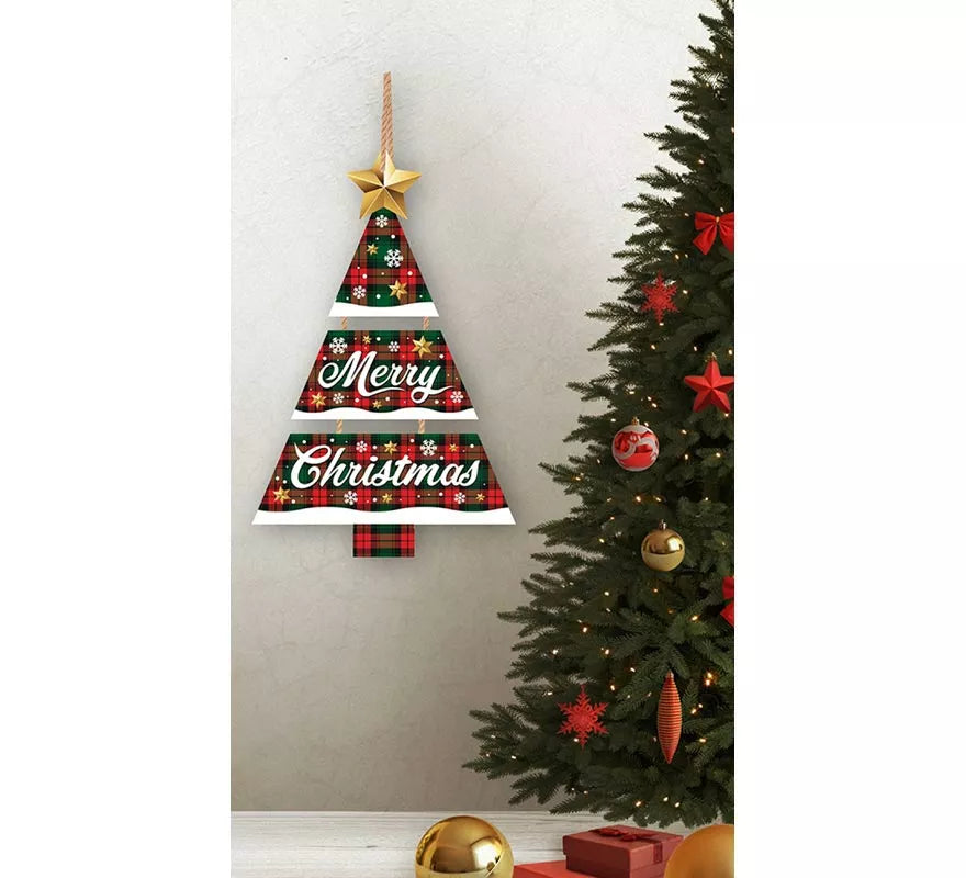 Translation missing: it.Letrero Árbol Merry Christmas de 32x21 cm