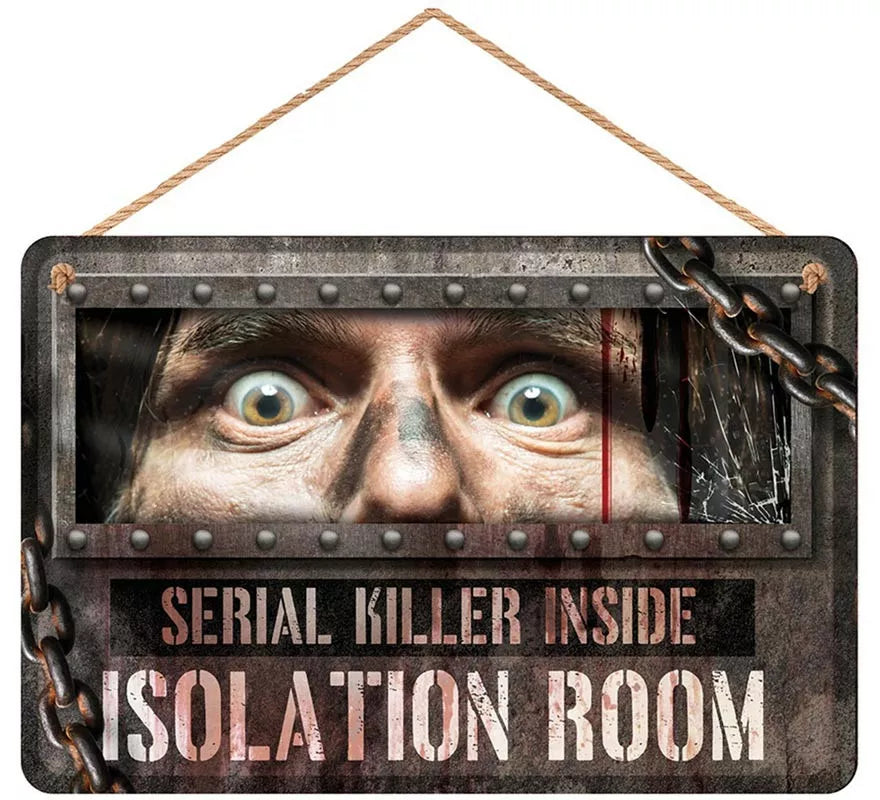 Translation missing: it.Letrero Isolation Room 30x20 cm Madera