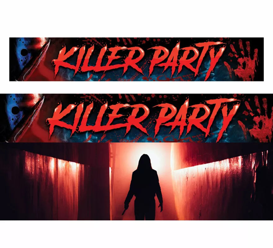 Translation missing: it.Letrero 'Killer Party' de tela de 290X50 cm