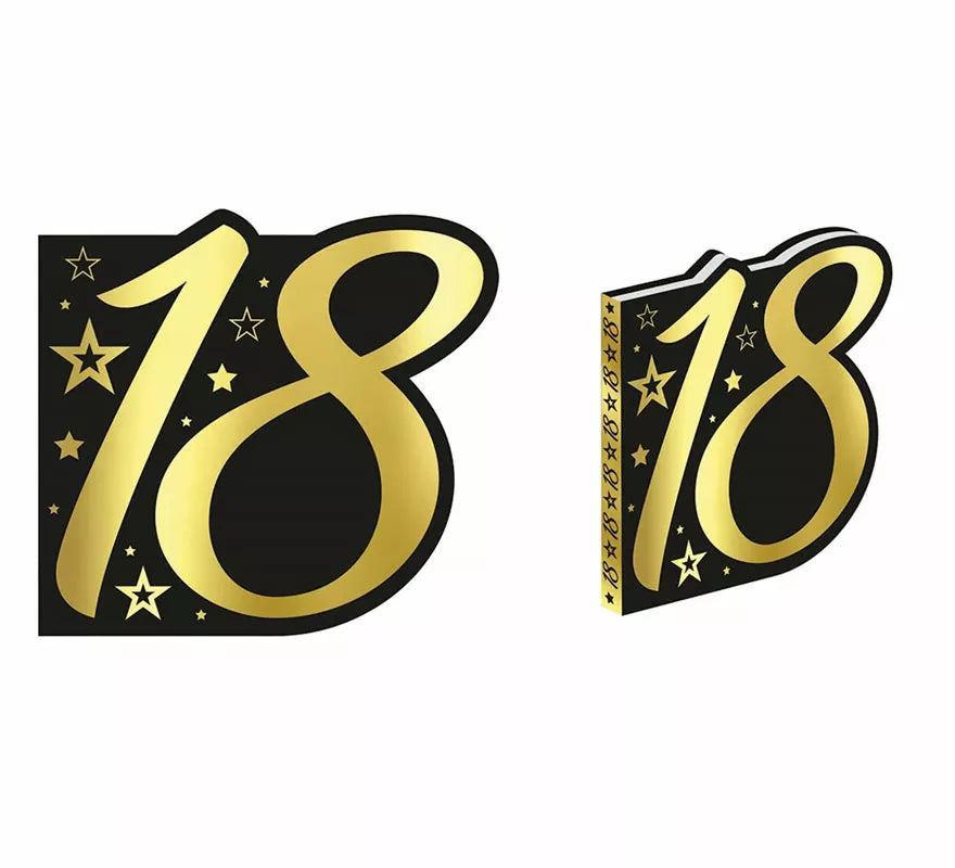Translation missing: it.Libro Dorado y Negro 18 Años Cumpleaños y Aniversarios de 26 Páginas
