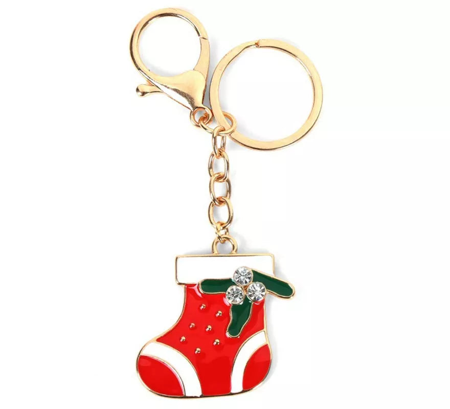 Translation missing: it.Llavero de Calcetín Navideño rojo de 3,5x4 cm
