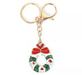 Llavero de Corona de Navidad de 3,5x4 cm