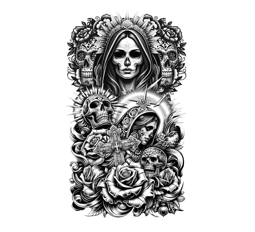 Translation missing: it.Manga de Tatuaje Catrina
